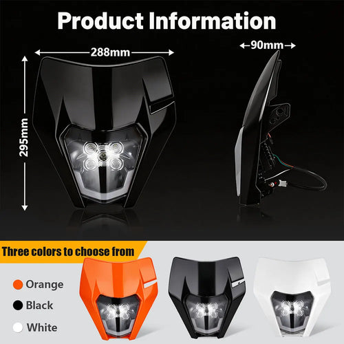 5 LED Headlight Headlamp Lamp Premium Quality Replacement Accessory