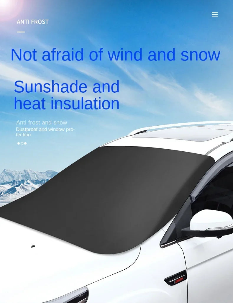 Car Magnetic Snow Shield Winter Car Sun Shade UV Protector