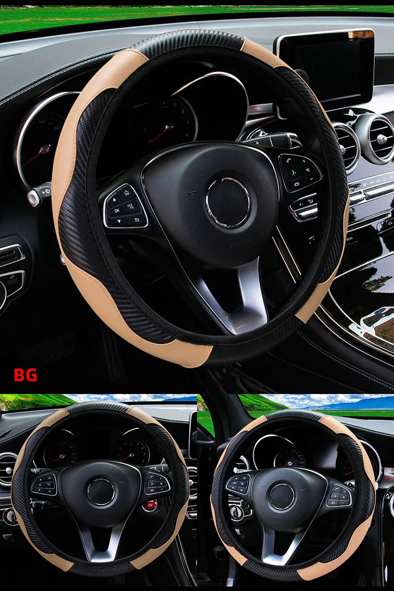 Car Steering Wheel Cover Breathable Steering Wheel Cover Anti-Slip Comfort