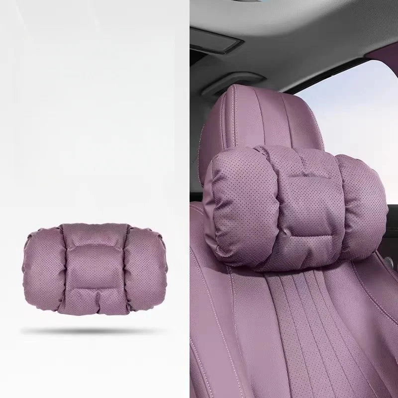 Memory Leather Car Headrest Neck Premium Quality Replacement Accessory