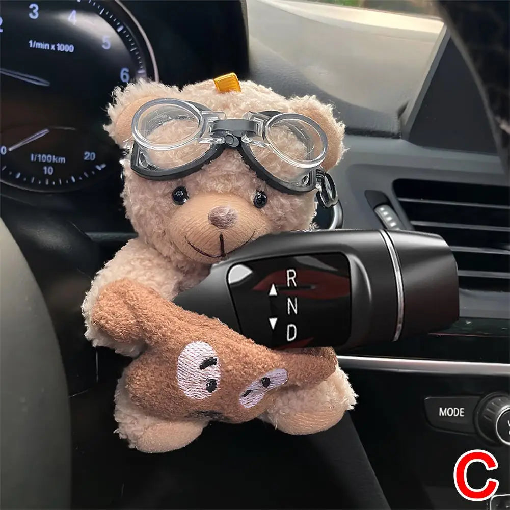 Cute Bear Car Gear Shift Car Dashboard Ornament Decoration