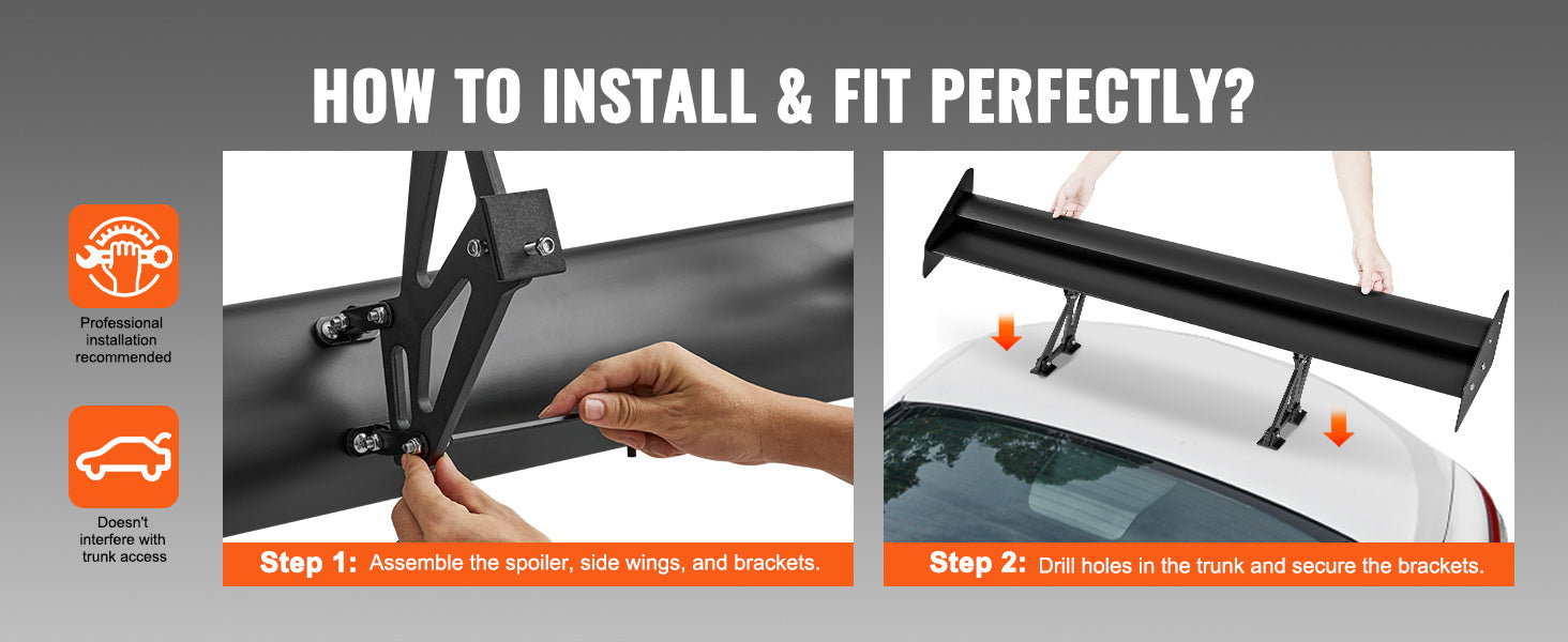 SucceBuy GT Wing Car Spoiler Premium Quality Replacement Accessory